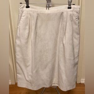 Sag Harbor White Fully Lined Mini Skirt with Pockets Size 12P